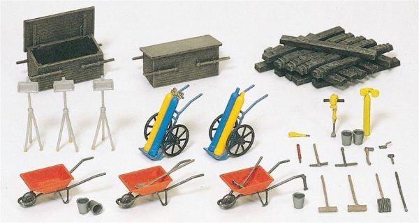 1/87 Kaynakçı Ekipmanları Modelleri 25 Adet, Preiser 17175
