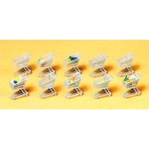 1/87 Alışveriş Arabası Modelleri 10 Adet, Preiser 17224