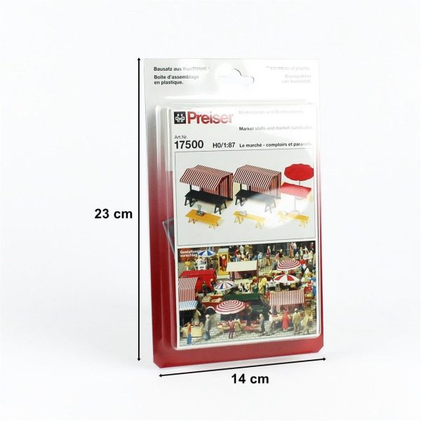 1/87 Satış Tezgahı Modelleri 7 Adet, Preiser 17500 - Görsel 4