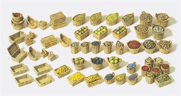 1/87 Sebze kasaları Modelleri 50 Adet, Preiser 17502