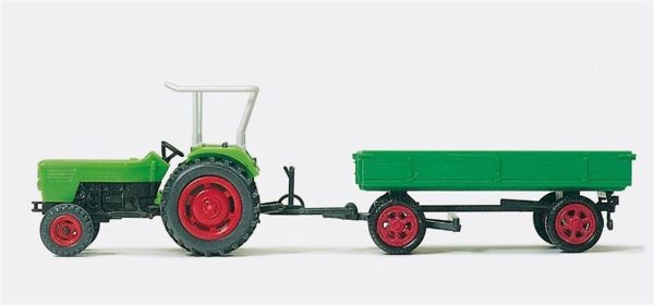 1/87 Deutz D6206 Römorklu Traktör Modeli, Preiser 17914
