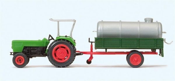 1/87 Deutz D6206 Traktör ve Su Tankeri Modeli, Preiser 17937