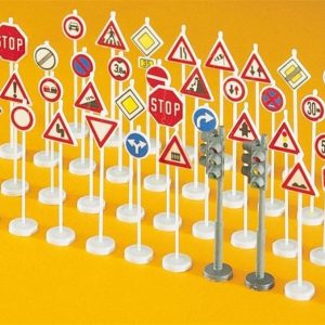 1/87 Trafik İşaret Levhası Modelleri 40 Adet, Preiser 18203