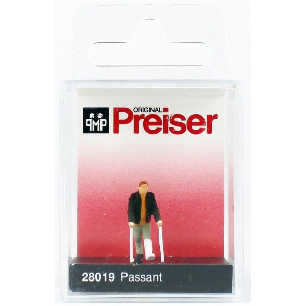 1/87 Koltuk Değnekli Adam Figürü, Preiser 28019 - Görsel 2