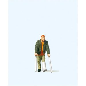 1/87 Koltuk Değnekli Adam Figürü, Preiser 28019