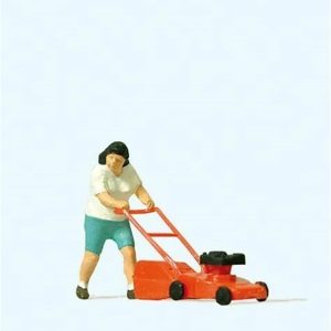 1/87 Çim Biçme Makinalı Kadın Figürü, Preiser 28085