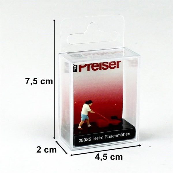 1/87 Çim Biçme Makinalı Kadın Figürü, Preiser 28085 - Görsel 3