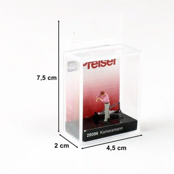 1/87 Kameraman ve Kamera Figürü, Preiser 28086 - Görsel 3