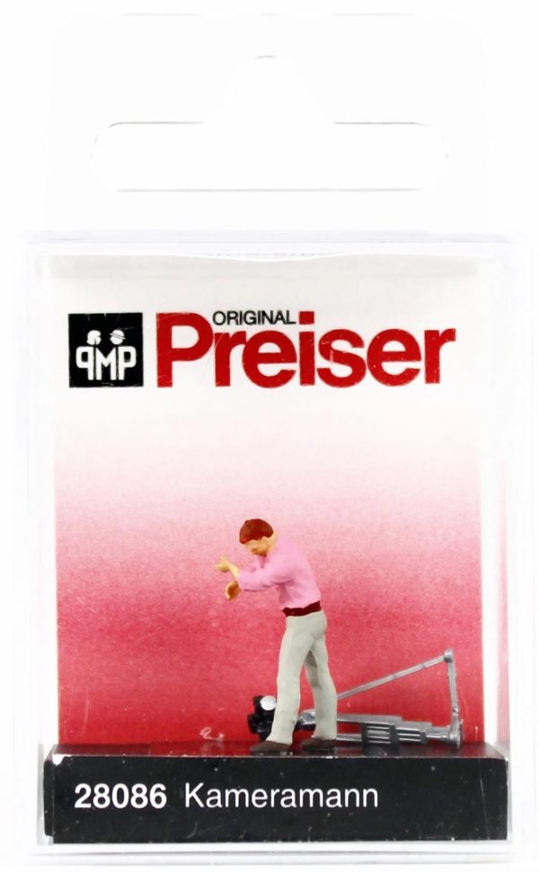 1/87 Kameraman ve Kamera Figürü, Preiser 28086 - Görsel 2