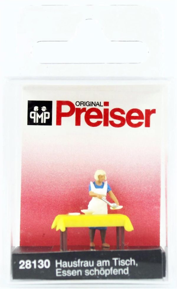 1/87 Masayı Toplayan Ev Hanımı Figürü, Preiser 28130 - Görsel 2