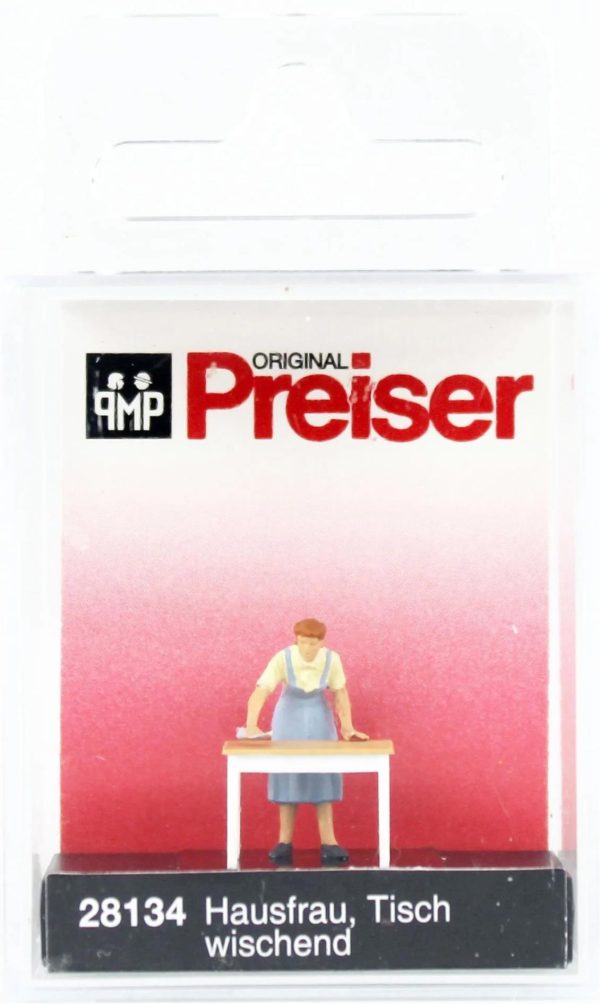 1/87 Masayı Silen Ev Hanımı Figürü, Preiser 28134 - Görsel 2