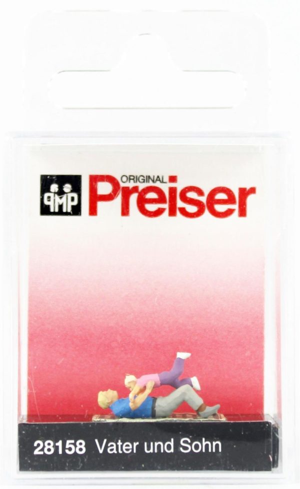 1/87 Baba ve Oğlu Figürleri, Preiser 28158 - Görsel 2