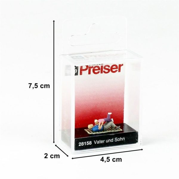 1/87 Baba ve Oğlu Figürleri, Preiser 28158 - Görsel 3