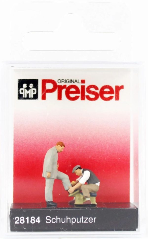 1/87 Ayakkabı Boyacısı ve Müşterisi Figürleri, Preiser 28184 - Görsel 2
