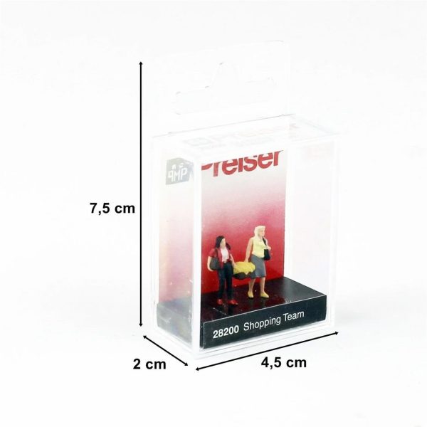 1/87 Alışveriş Yapan Kadınlar Figürleri, Preiser 28200 - Görsel 3