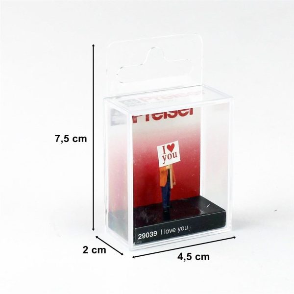 1/87 Pankartlı Aşık Adam Figürü, Preiser 29039 - Görsel 3