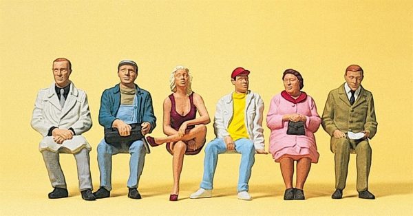 1/22.5 sitzende reisende Figürleri, Preiser 45154