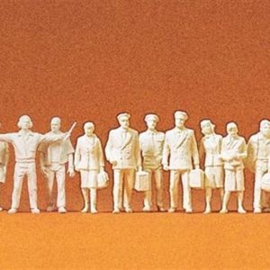 1/144 1960 Sivil Pilotlar ve Personel Figürleri 18 Adet, Preiser 77102