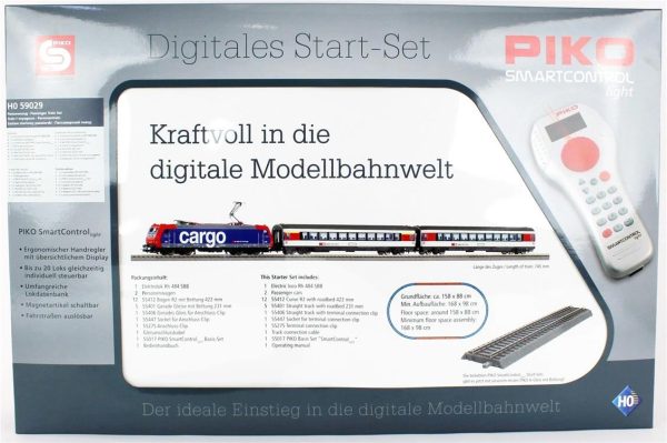 Psc Light S-Set Sbb Ec Re 484 + 3 Wg. A-Gleis & B VI, Piko 59029