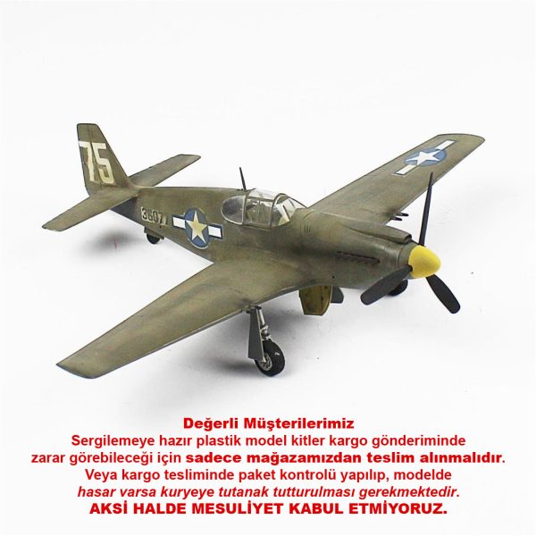1/48 P-51C Mustang Hazır Uçak Maketi