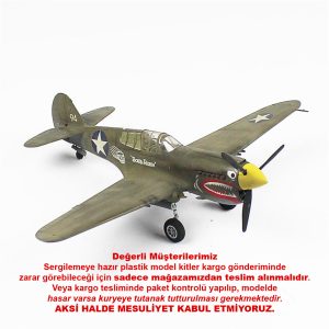 1/48 P-40C Warhawk Hazır Uçak Maketi