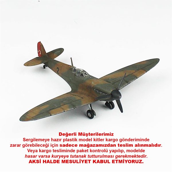 1/72 Spitfire Mk.I Hazır Uçak Maketi