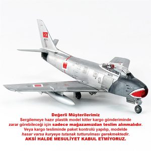 1/48 F-86E Sabre (Eskişehir Filo) Hazır Savaş Uçağı Modeli