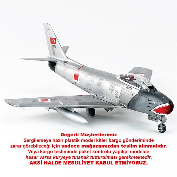 1/48 F-86E Sabre (Eskişehir Filo) Hazır Savaş Uçağı Modeli