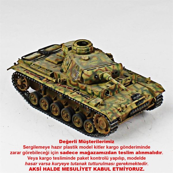 1/35 Panzer III Academy Hazır Tank Maketi