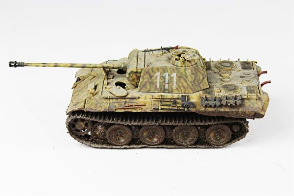 1/35 Zimmeritli Panther Italeri Hazır Tank Maketi - Görsel 6