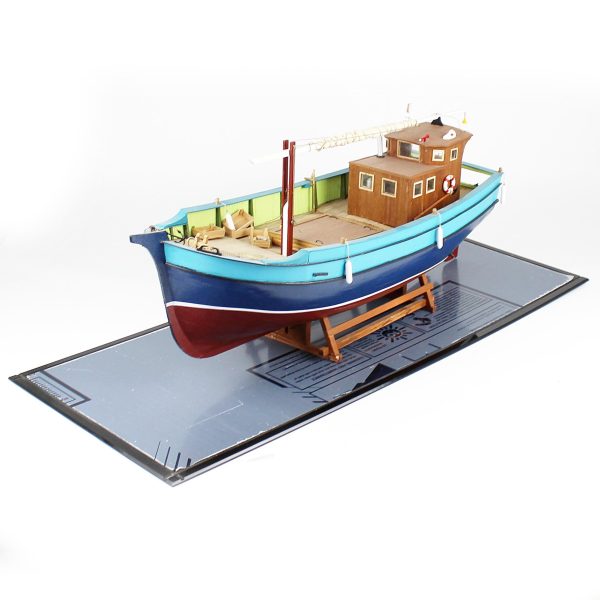 70 cm. Karadeniz Takası Hazır Camekanlı Ahşap Gemi Modeli - Görsel 2