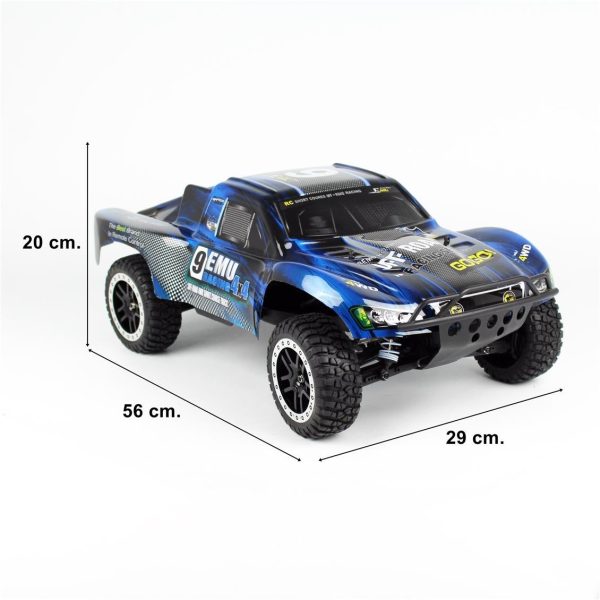 1/10 4WD Off Road Short Course Mavi Elektirikli RC Araba, Remo 1022B - Görsel 5