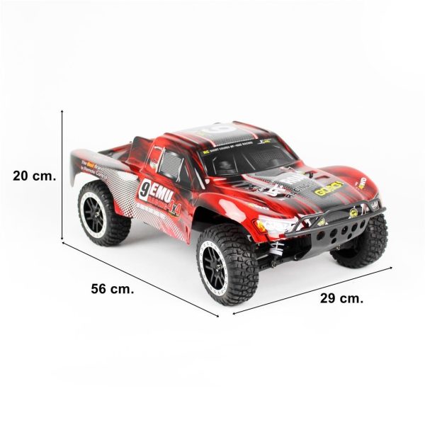 1/10 4WD Off Road Short Course Kırmızı Elektirikli RC Araba, Remo 1022R - Görsel 5