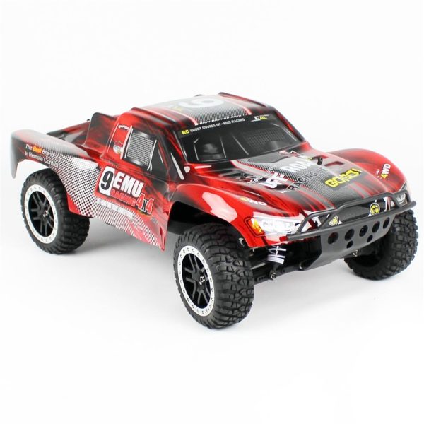 1/10 4WD Off Road Short Course Kırmızı Elektirikli RC Araba, Remo 1022R - Görsel 2