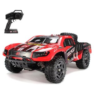 1/16 4WD Off Road Short Course Kırmızı Fırçalı Elektirikli RC Araba, Remo 1621