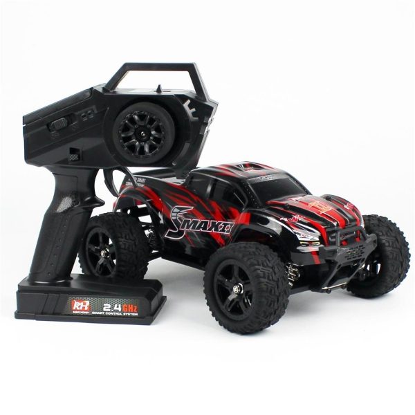 1/16 4WD Off Road Monster Truck Kırmızı Fırçasız Elektirikli RC Araba, Remo 1635