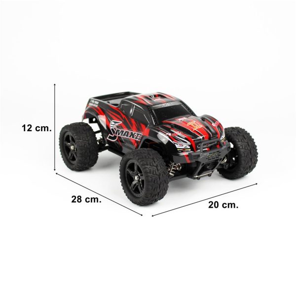 1/16 4WD Off Road Monster Truck Kırmızı Fırçasız Elektirikli RC Araba, Remo 1635 - Görsel 5