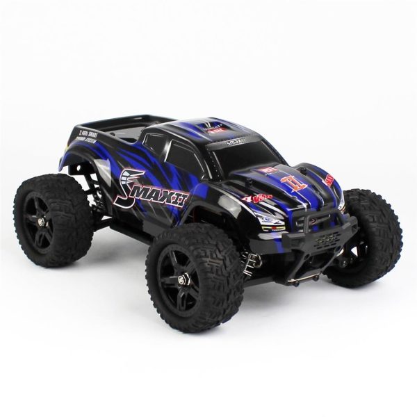 1/16 4WD Off Road Monster Truck Mavi Fırçasız Elektirikli RC Araba, Remo 1635 - Görsel 2