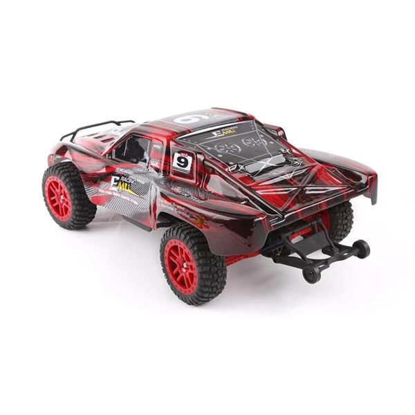 1/8 4WD Off Road Short Course Kırmızı Fırçalı Elektirikli RC Araba, Remo 8021 - Görsel 3