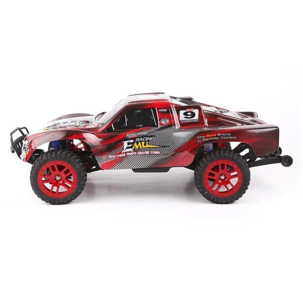 1/8 4WD Off Road Short Course Kırmızı Fırçalı Elektirikli RC Araba, Remo 8021 - Görsel 2