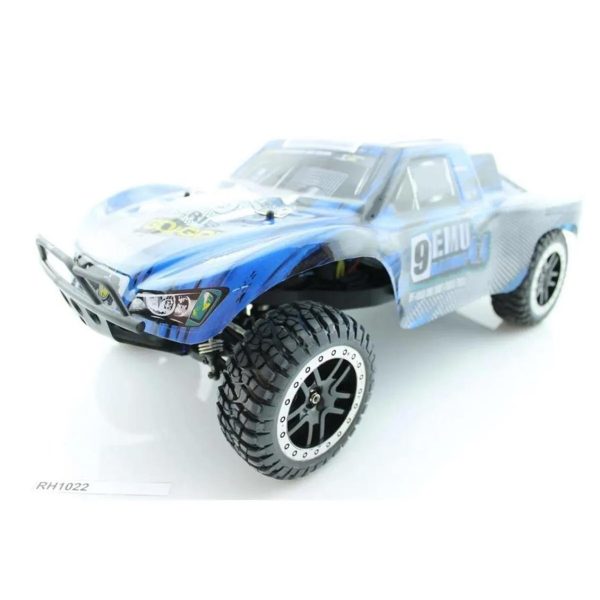 1/8 4WD Off Road Short Course Mavi Fırçalı Elektirikli RC Araba, Remo 8021