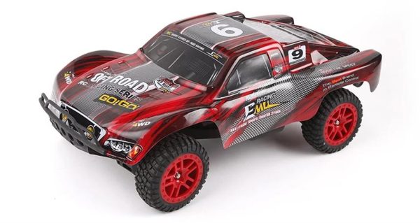 1/8 4WD Off Road Short Course Kırmızı Fırçasız Elektirikli RC Araba, Remo 8025