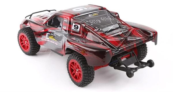 1/8 4WD Off Road Short Course Kırmızı Fırçasız Elektirikli RC Araba, Remo 8025 - Görsel 3