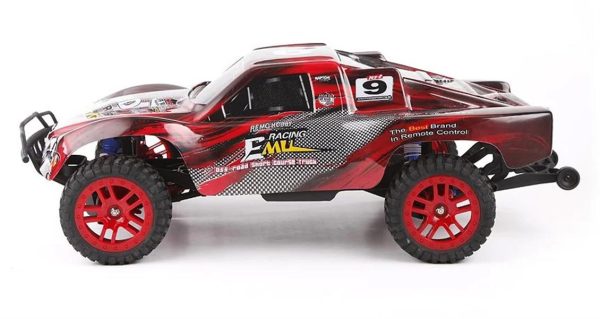 1/8 4WD Off Road Short Course Kırmızı Fırçasız Elektirikli RC Araba, Remo 8025 - Görsel 2