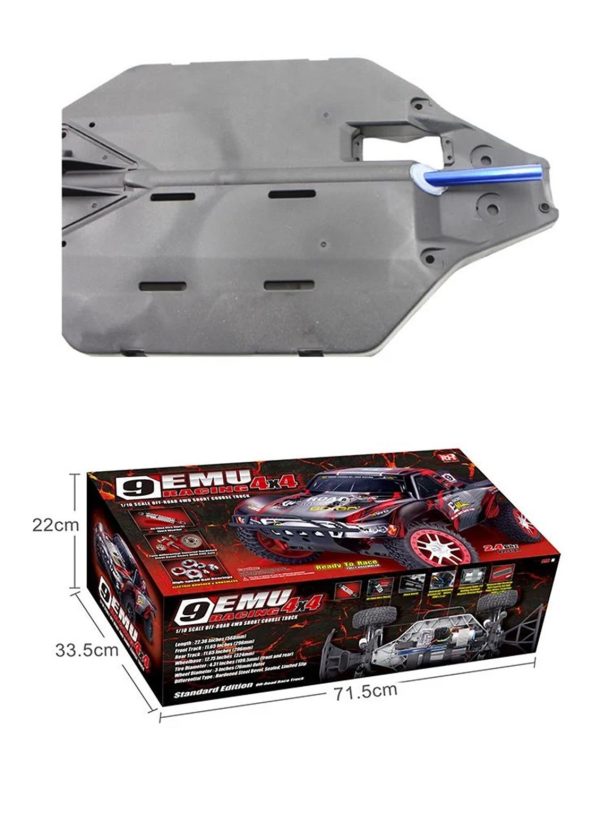 1/8 4WD Off Road Short Course Kırmızı Fırçasız Elektirikli RC Araba, Remo 8025 - Görsel 8