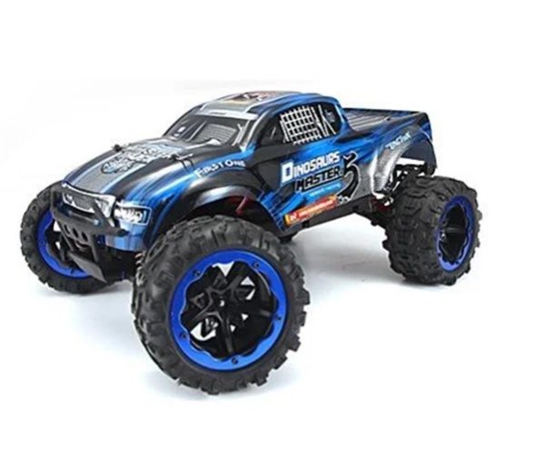 1/8 4WD Off Road Monster Truck Mavi Fırçalı Elektirikli RC Araba, Remo 8032