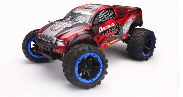 1/8 4WD Off Road Monster Truck Kırmızı Fırçalı Elektirikli RC Araba, Remo 8032