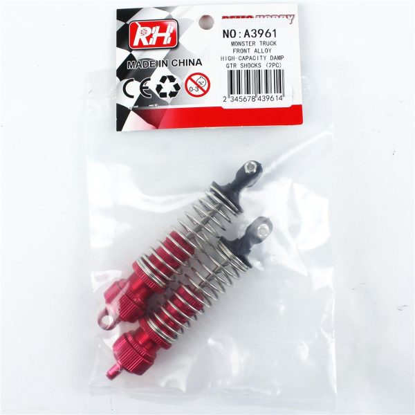 front alloy high-capacity damp gtr shocks RC Araba Yedek Parçası, Remo A3961 - Görsel 3
