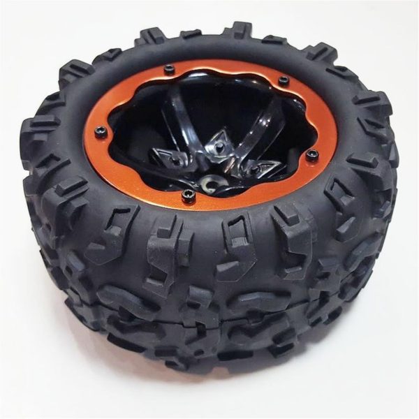 Kırmızı Renk Jant Ve lastik RC Araba Yedek Parçası, Remo P3978R