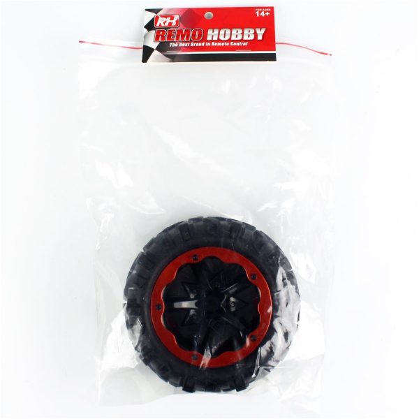 Kırmızı Renk Jant Ve lastik RC Araba Yedek Parçası, Remo P3978R - Görsel 2